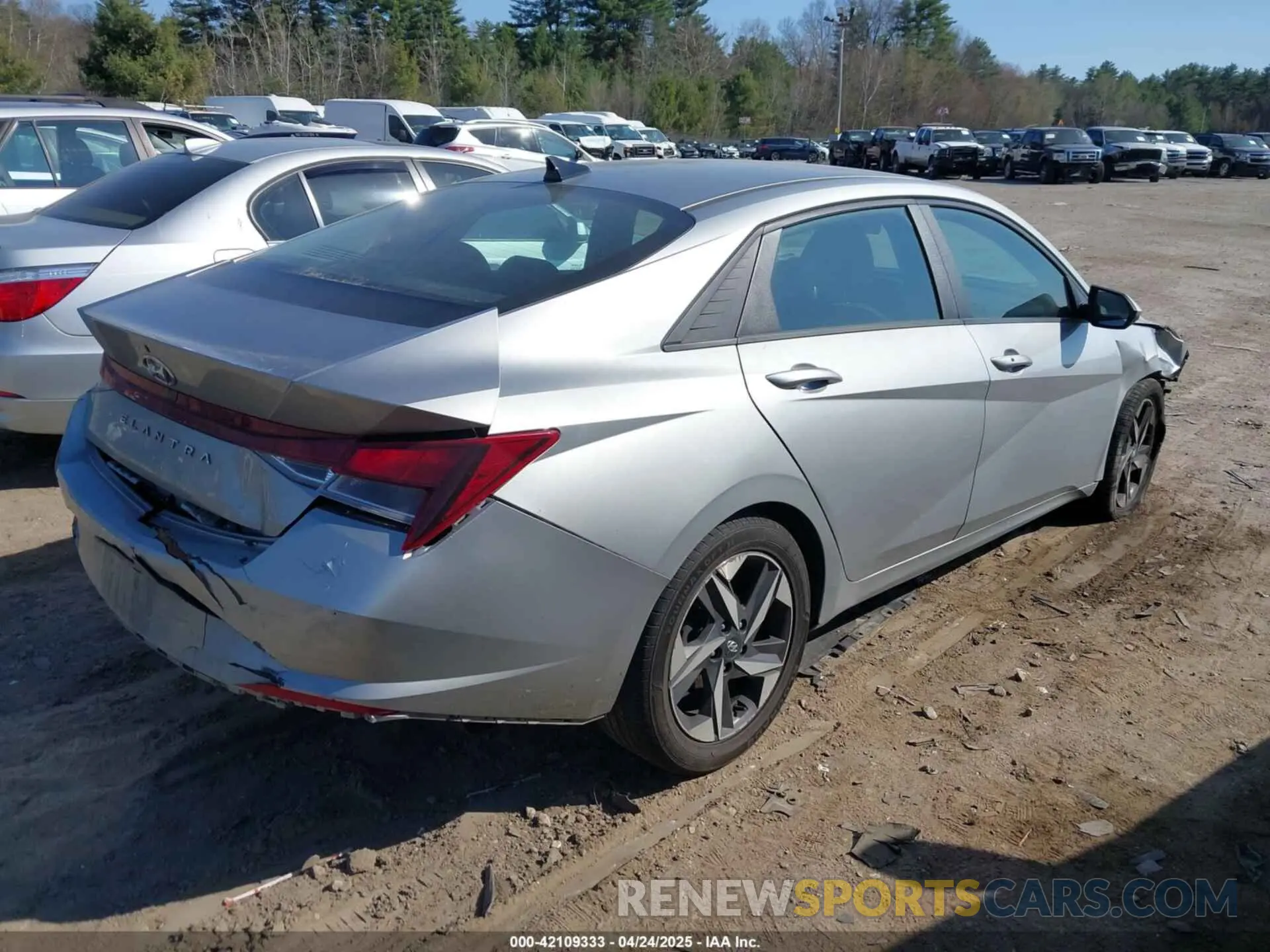 4 fotografías del automóvil dañado 5NPLS4AG6PH097518 HYUNDAI ELANTRA 2023