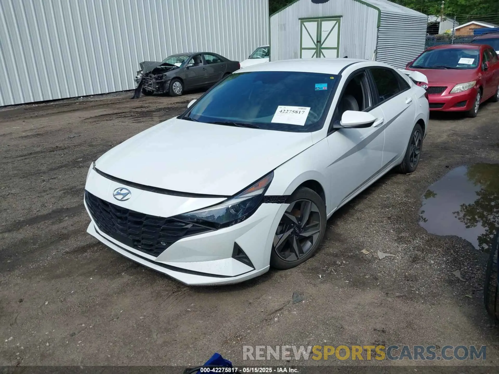 2 fotografías del automóvil dañado 5NPLS4AG8PH092885 HYUNDAI ELANTRA 2023