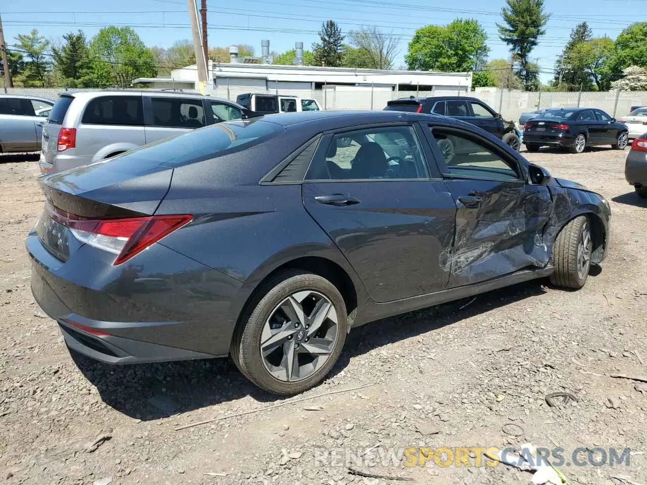 3 fotografías del automóvil dañado 5NPLS4AG8PH098296 HYUNDAI ELANTRA 2023