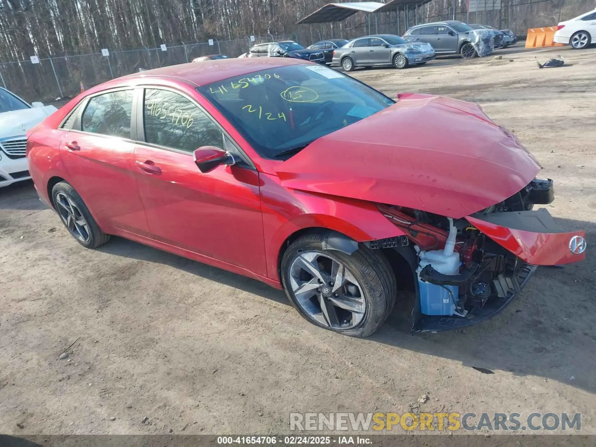 1 fotografías del automóvil dañado 5NPLS4AG9PH099487 HYUNDAI ELANTRA 2023