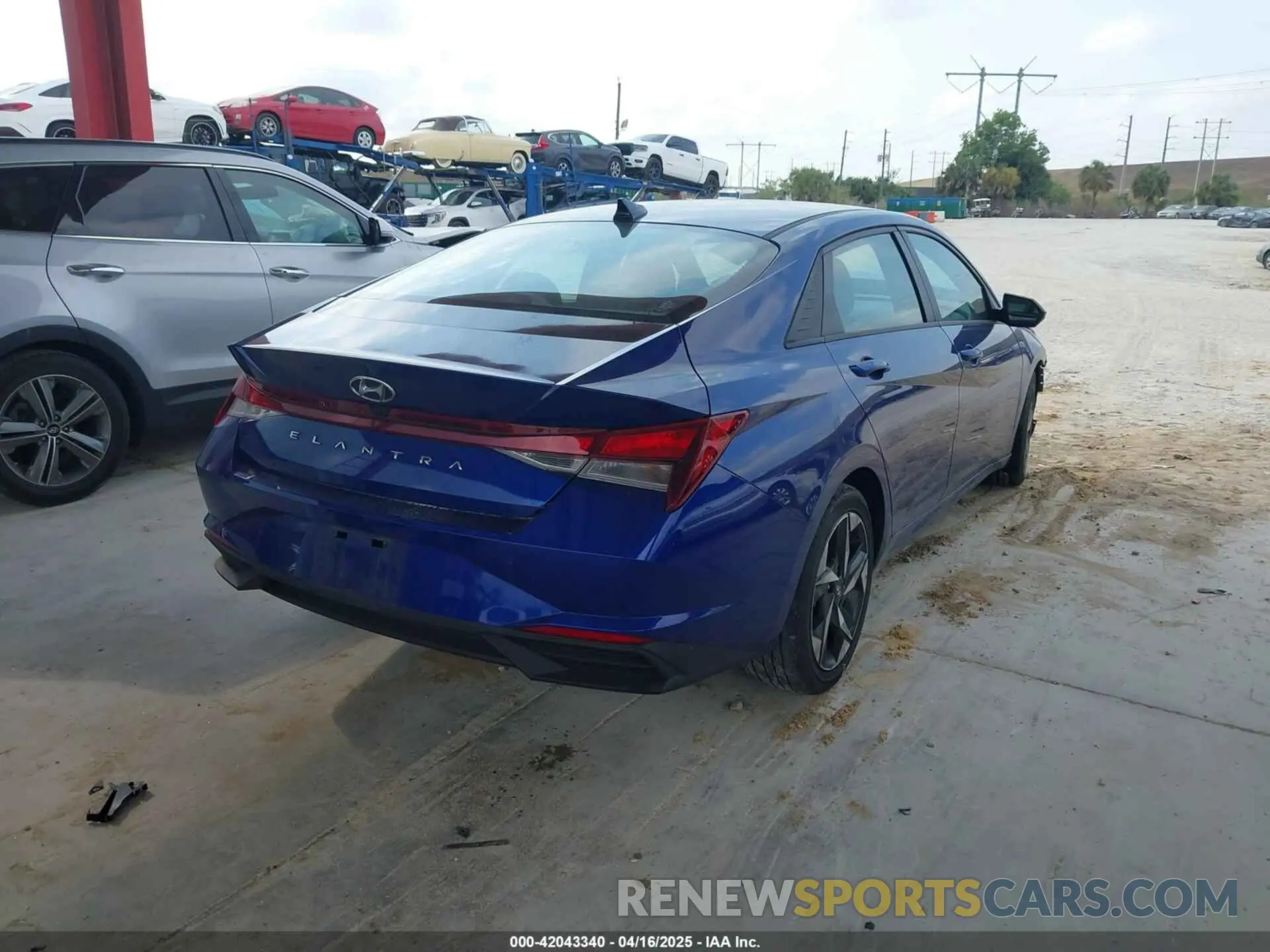 4 fotografías del automóvil dañado 5NPLS4AG9PH099652 HYUNDAI ELANTRA 2023