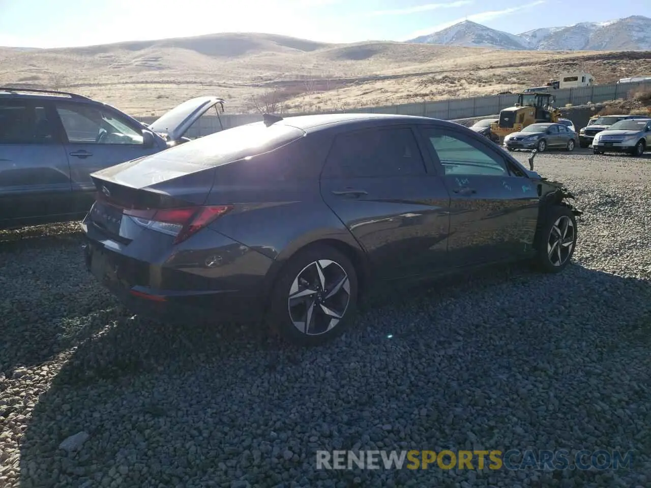 3 fotografías del automóvil dañado 5NPLS4AG9PH113484 HYUNDAI ELANTRA 2023