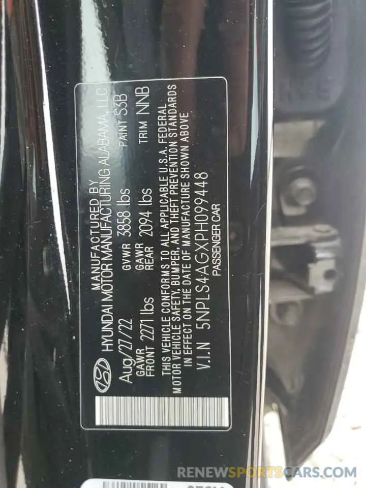 13 fotografías del automóvil dañado 5NPLS4AGXPH099448 HYUNDAI ELANTRA 2023