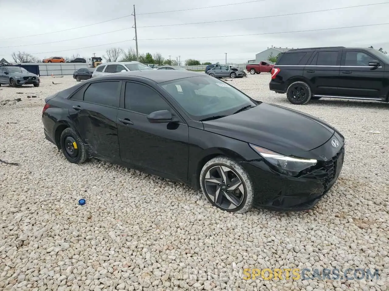 4 fotografías del automóvil dañado 5NPLS4AGXPH099448 HYUNDAI ELANTRA 2023