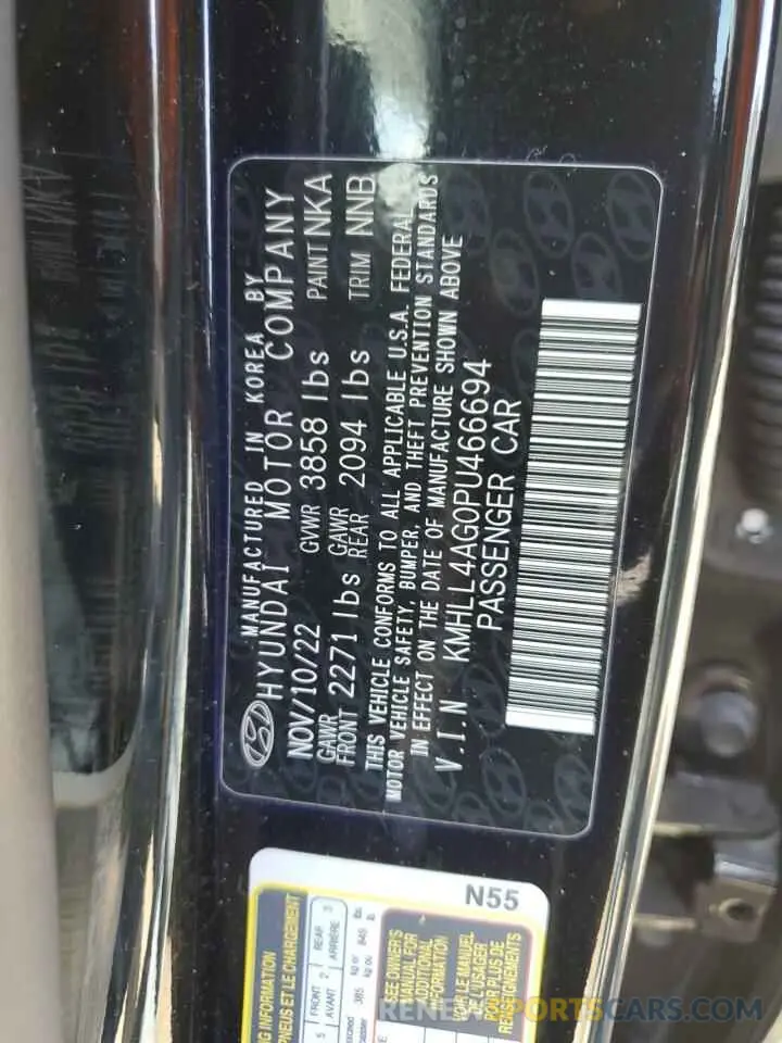 12 fotografías del automóvil dañado KMHLL4AG0PU466694 HYUNDAI ELANTRA 2023