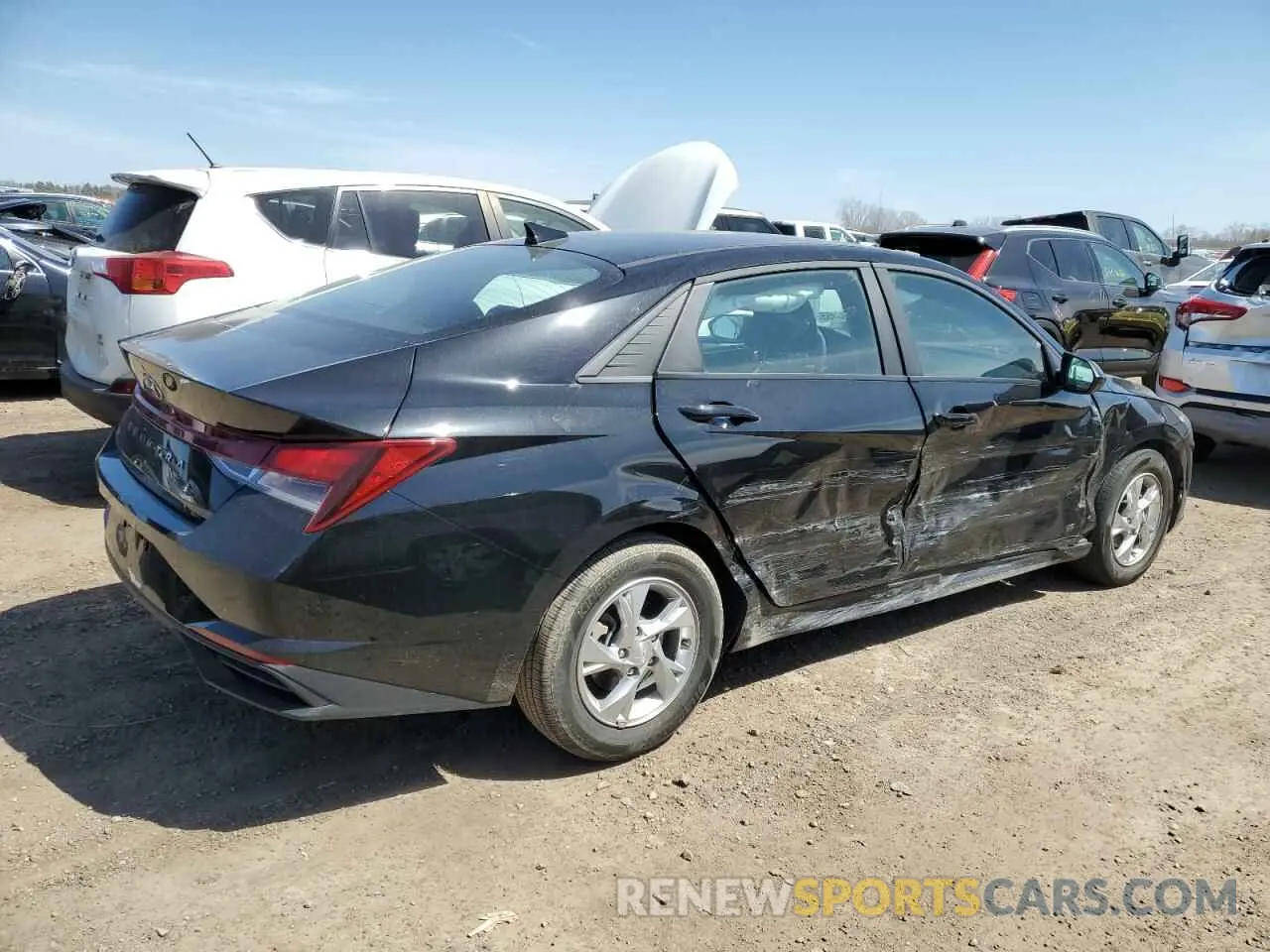 3 fotografías del automóvil dañado KMHLL4AG0PU466694 HYUNDAI ELANTRA 2023