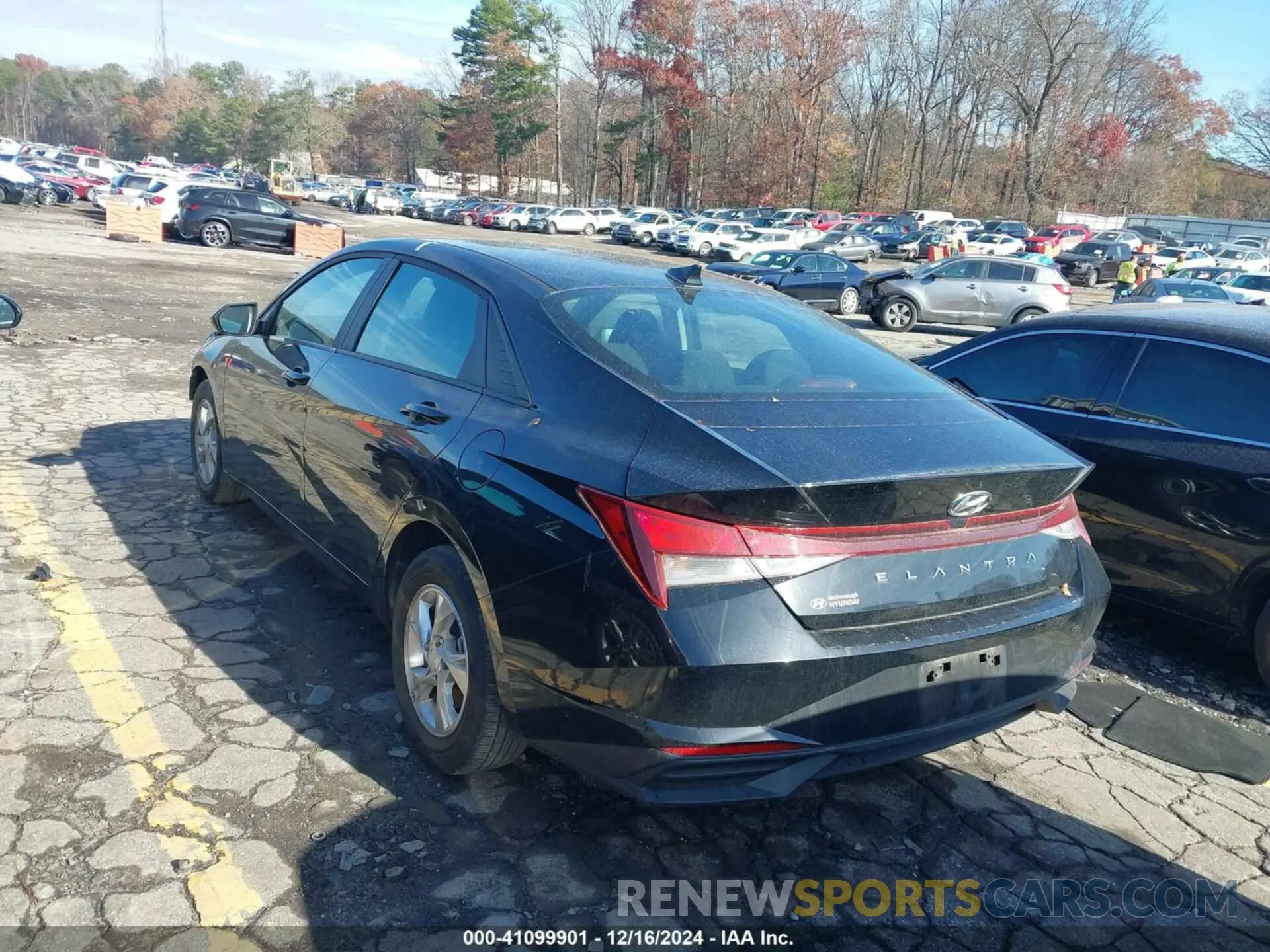 3 fotografías del automóvil dañado KMHLL4AG1PU576184 HYUNDAI ELANTRA 2023