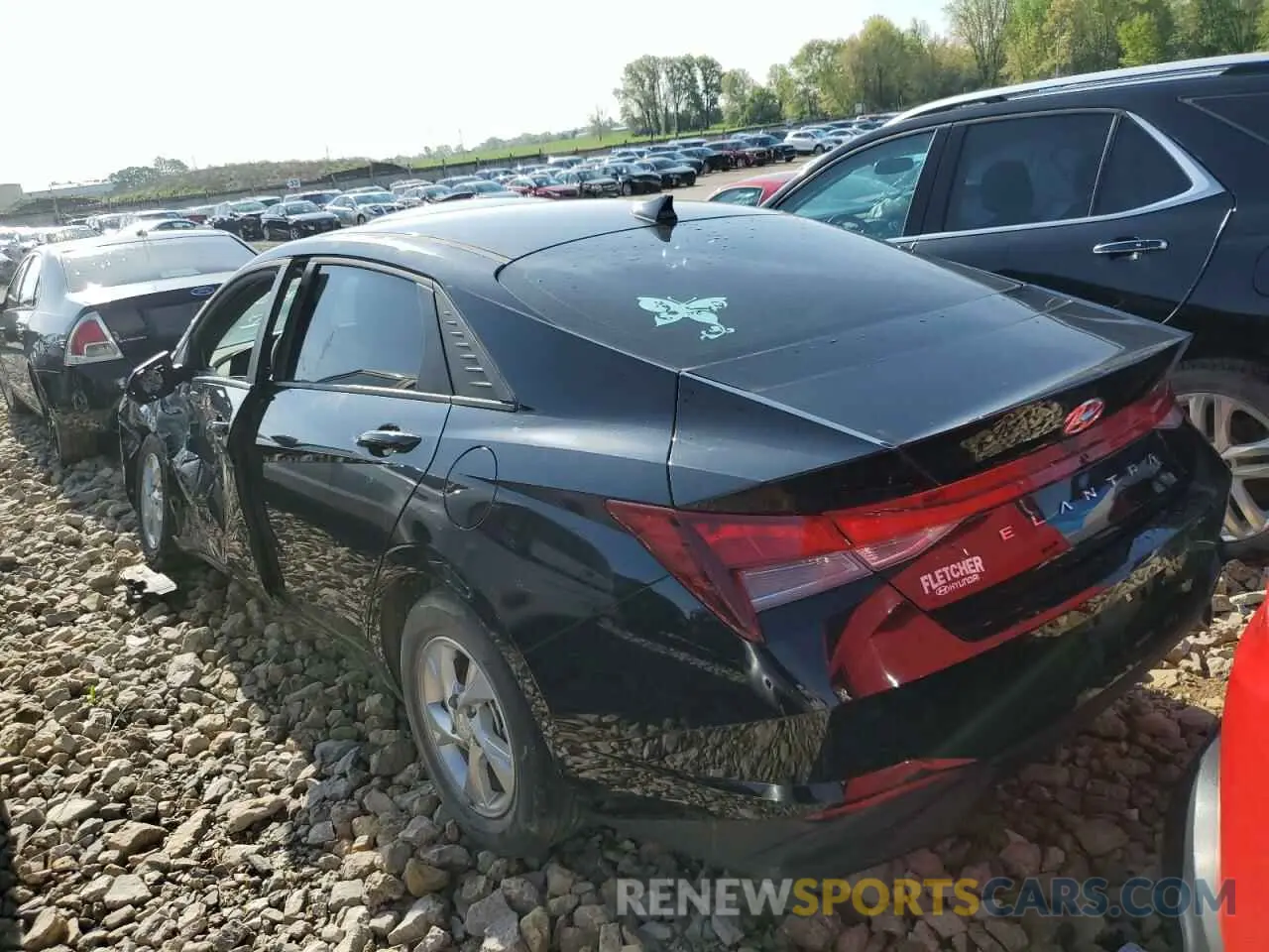 2 fotografías del automóvil dañado KMHLL4AGXPU394886 HYUNDAI ELANTRA 2023