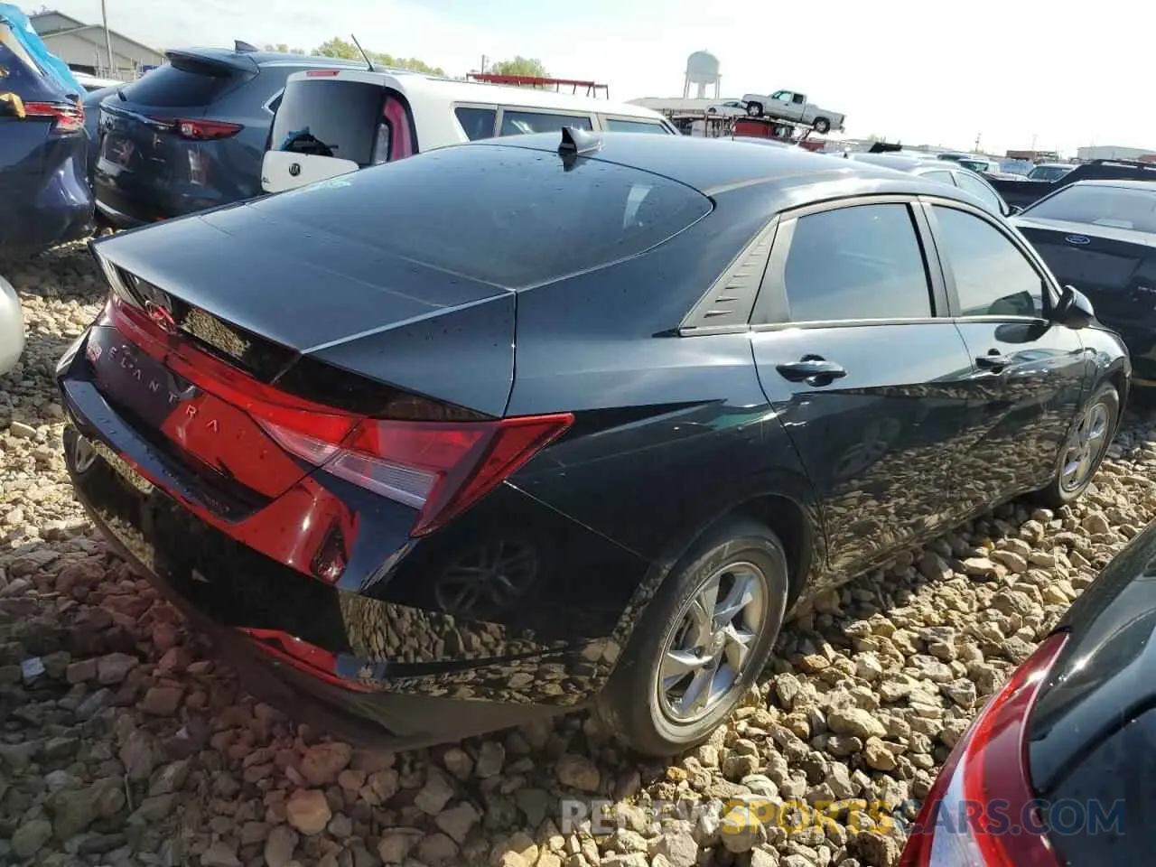 3 fotografías del automóvil dañado KMHLL4AGXPU394886 HYUNDAI ELANTRA 2023