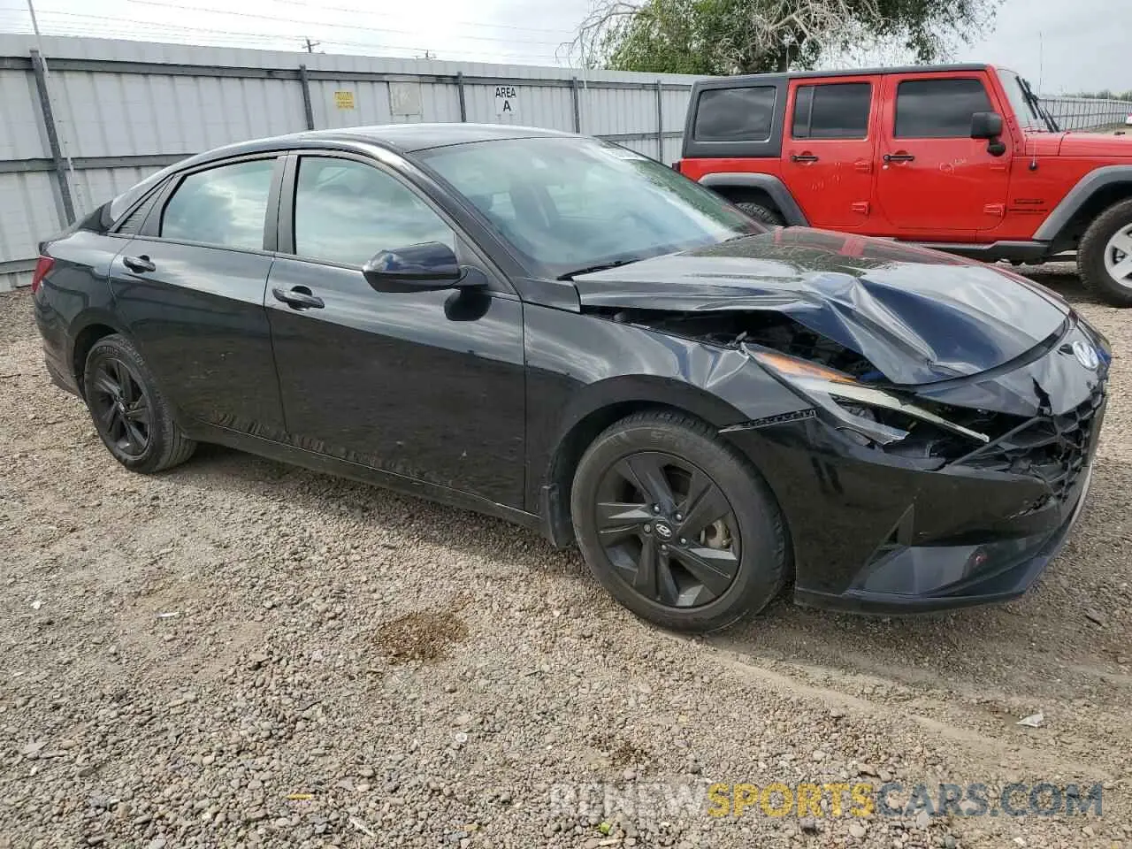 4 fotografías del automóvil dañado KMHLM4AG0PU448550 HYUNDAI ELANTRA 2023