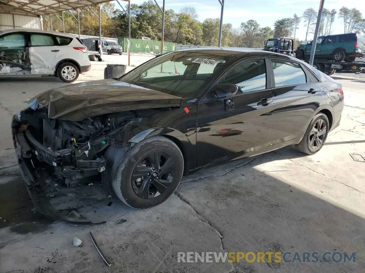 1 fotografías del automóvil dañado KMHLM4AG0PU457572 HYUNDAI ELANTRA 2023