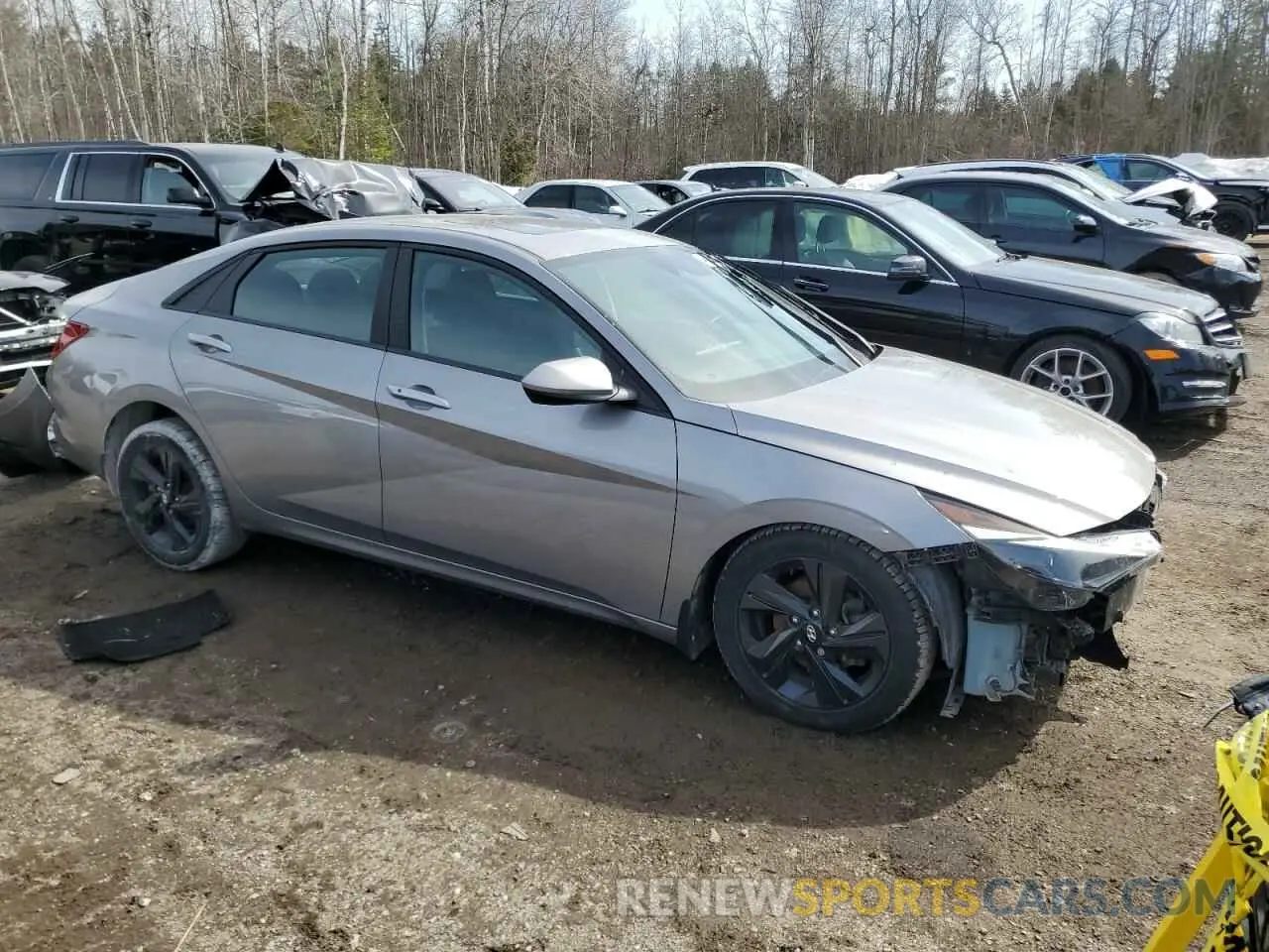4 fotografías del automóvil dañado KMHLM4AG1PU398760 HYUNDAI ELANTRA 2023