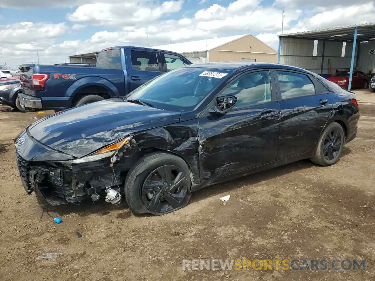 1 fotografías del automóvil dañado KMHLM4AG3PU372242 HYUNDAI ELANTRA 2023