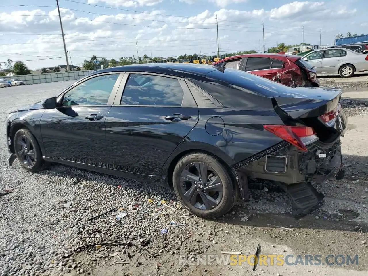 2 fotografías del automóvil dañado KMHLM4AG3PU543605 HYUNDAI ELANTRA 2023