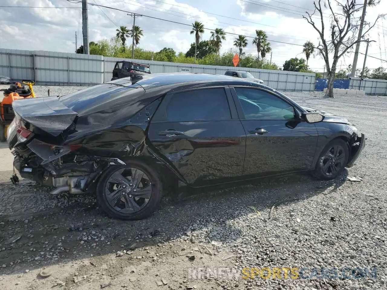 3 fotografías del automóvil dañado KMHLM4AG3PU543605 HYUNDAI ELANTRA 2023