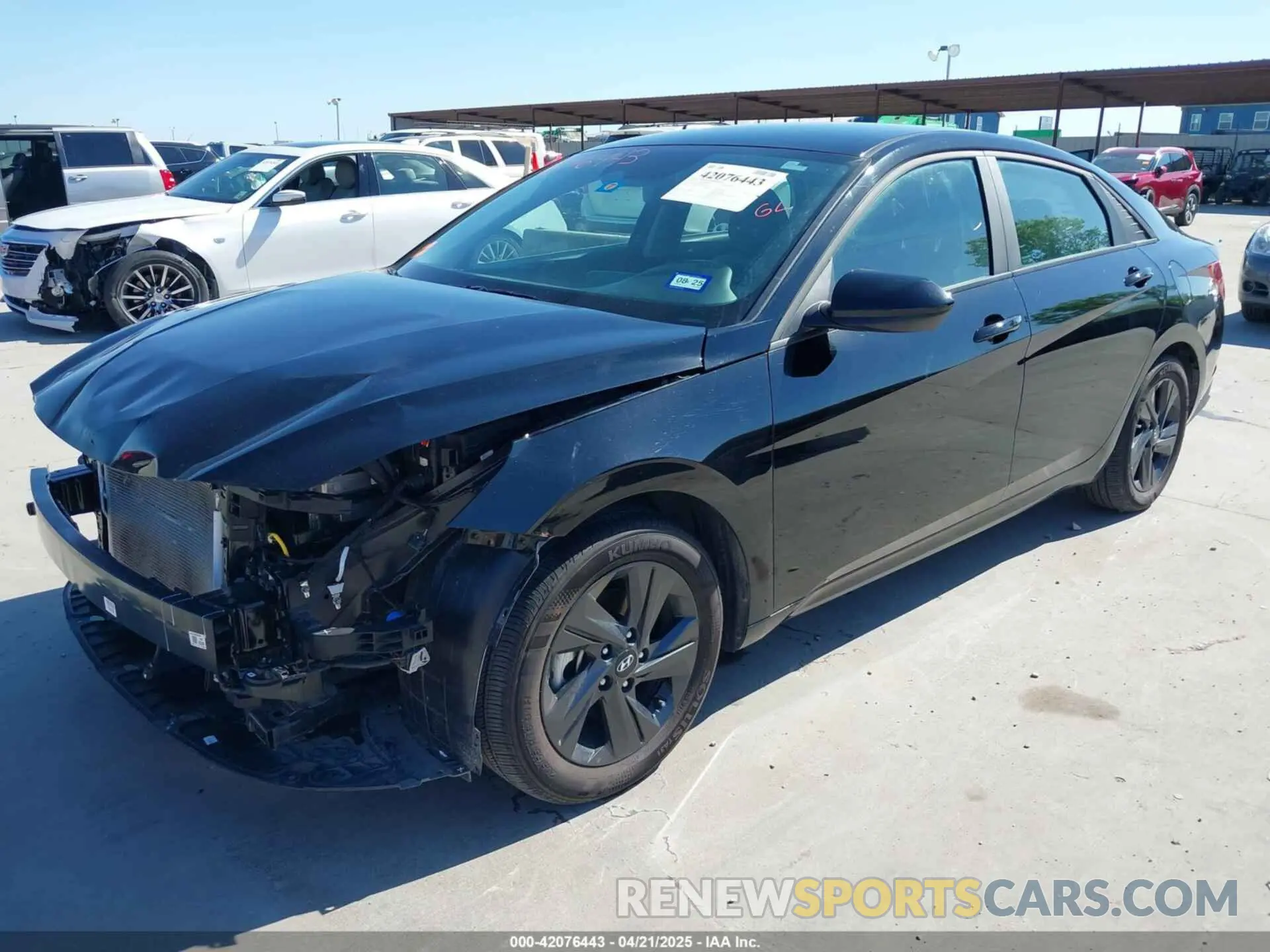 2 fotografías del automóvil dañado KMHLM4AG4PU625696 HYUNDAI ELANTRA 2023