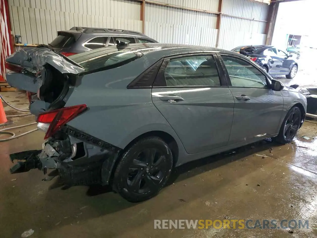 3 fotografías del automóvil dañado KMHLM4AG6PU391478 HYUNDAI ELANTRA 2023