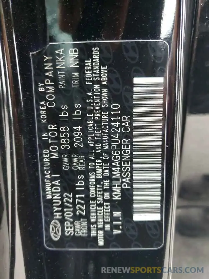 14 fotografías del automóvil dañado KMHLM4AG6PU424110 HYUNDAI ELANTRA 2023
