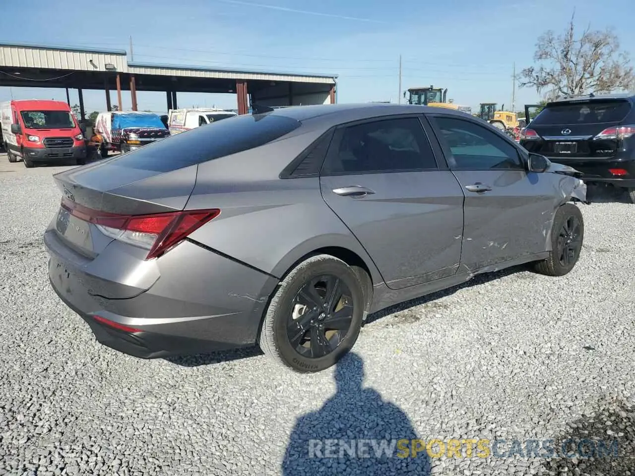 3 fotografías del automóvil dañado KMHLM4AG6PU529133 HYUNDAI ELANTRA 2023