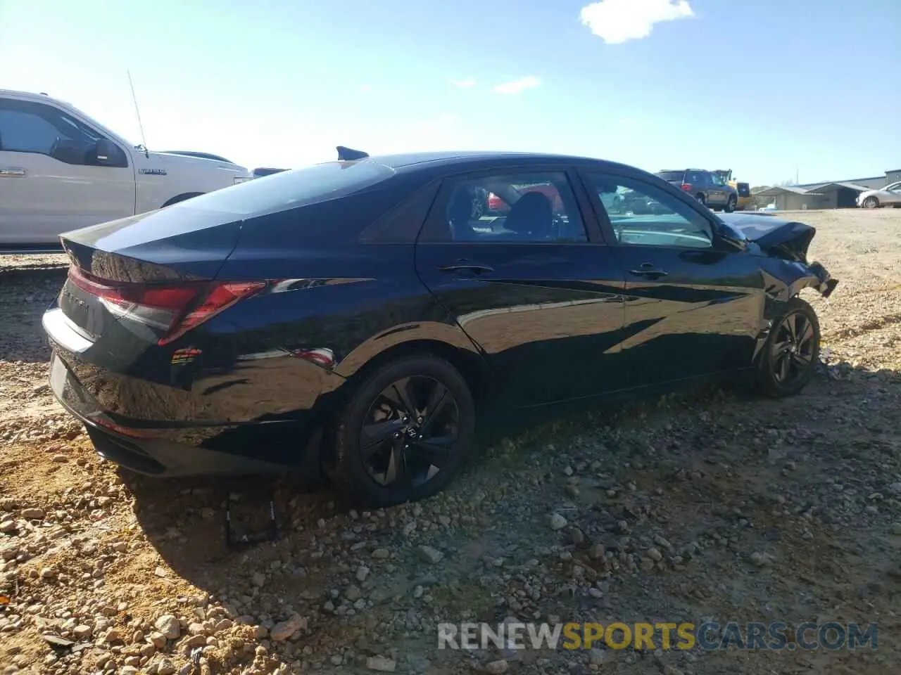 3 fotografías del automóvil dañado KMHLM4AG7PU373829 HYUNDAI ELANTRA 2023