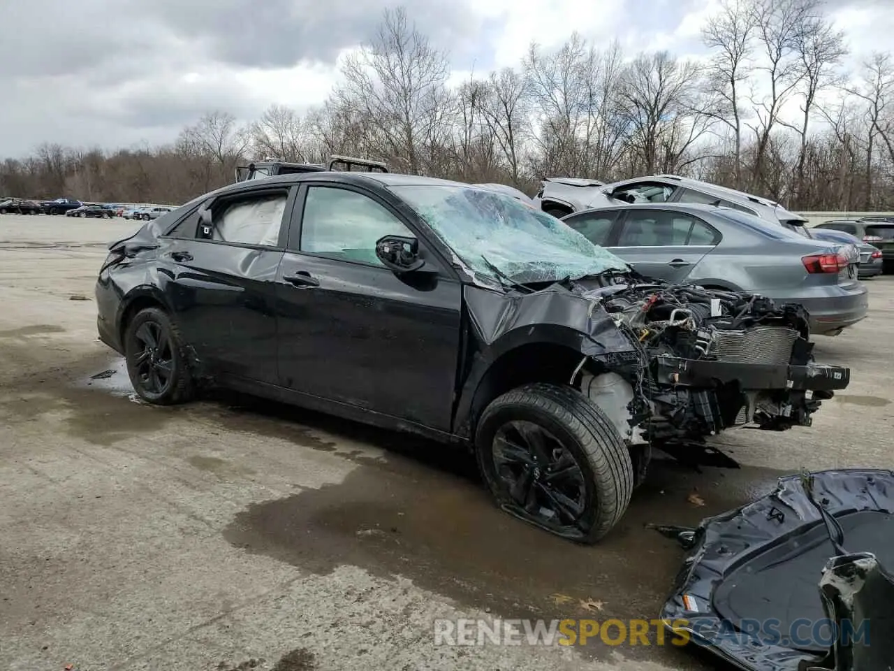 4 fotografías del automóvil dañado KMHLM4AG7PU375502 HYUNDAI ELANTRA 2023