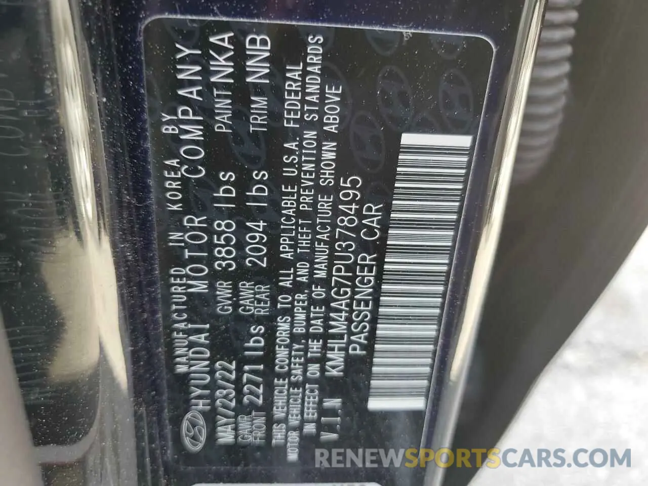 13 fotografías del automóvil dañado KMHLM4AG7PU378495 HYUNDAI ELANTRA 2023