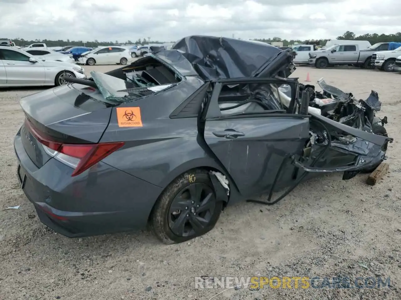 3 fotografías del automóvil dañado KMHLM4AG7PU596825 HYUNDAI ELANTRA 2023