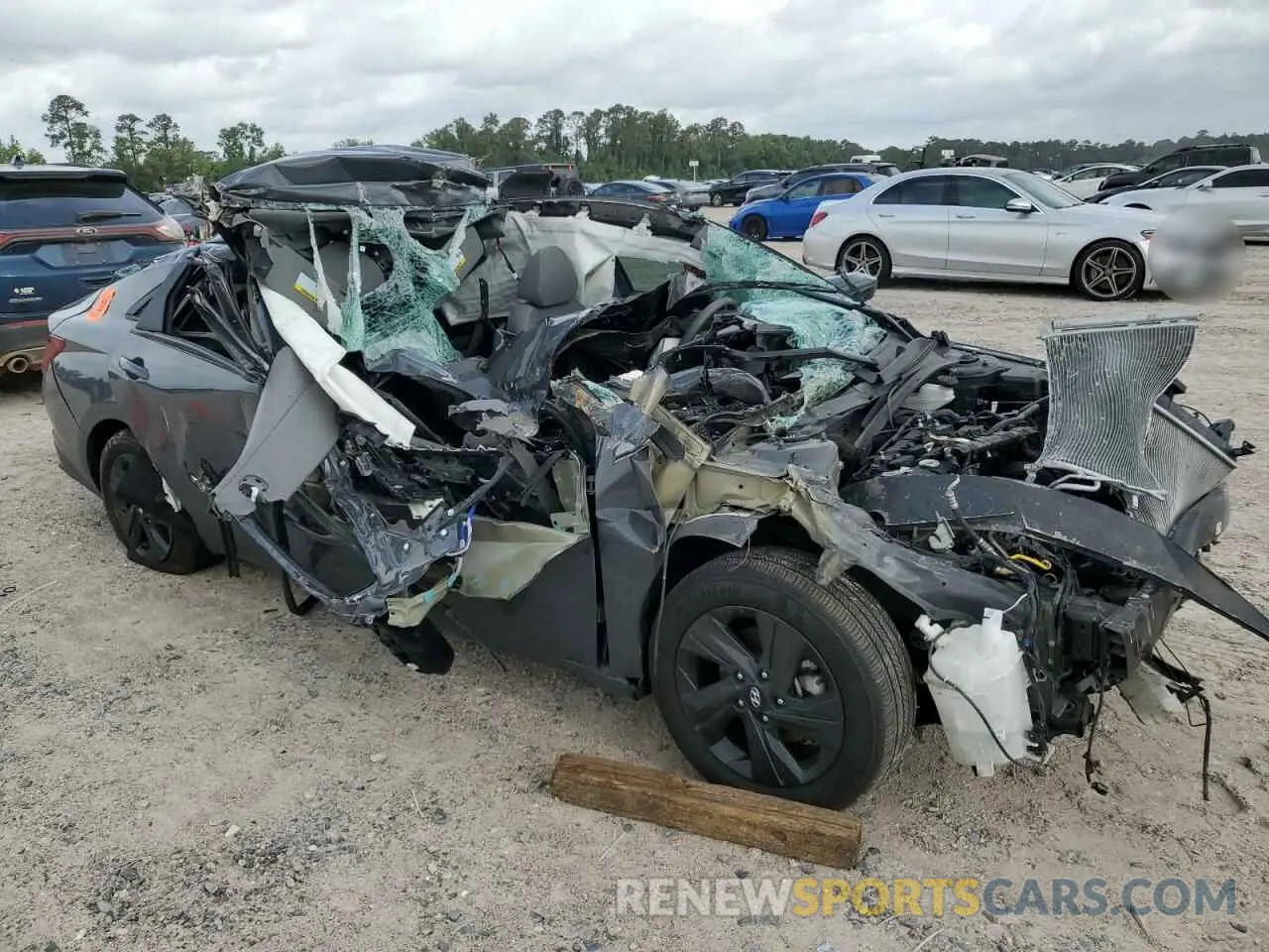 4 fotografías del automóvil dañado KMHLM4AG7PU596825 HYUNDAI ELANTRA 2023