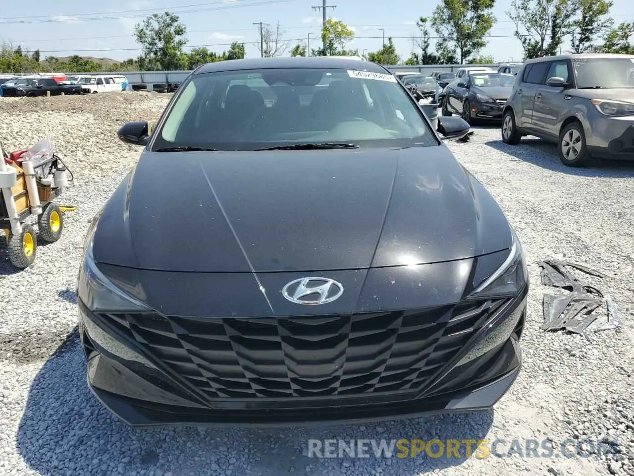 5 fotografías del automóvil dañado KMHLM4AG7PU602803 HYUNDAI ELANTRA 2023