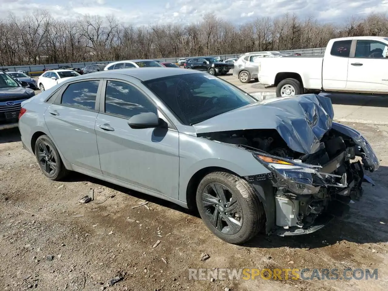 4 fotografías del automóvil dañado KMHLM4AG8PU442351 HYUNDAI ELANTRA 2023