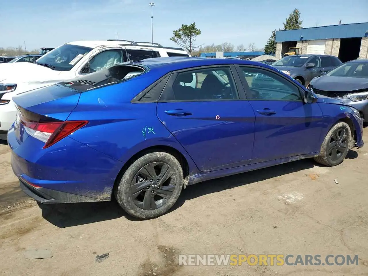 3 fotografías del automóvil dañado KMHLM4AG8PU618878 HYUNDAI ELANTRA 2023