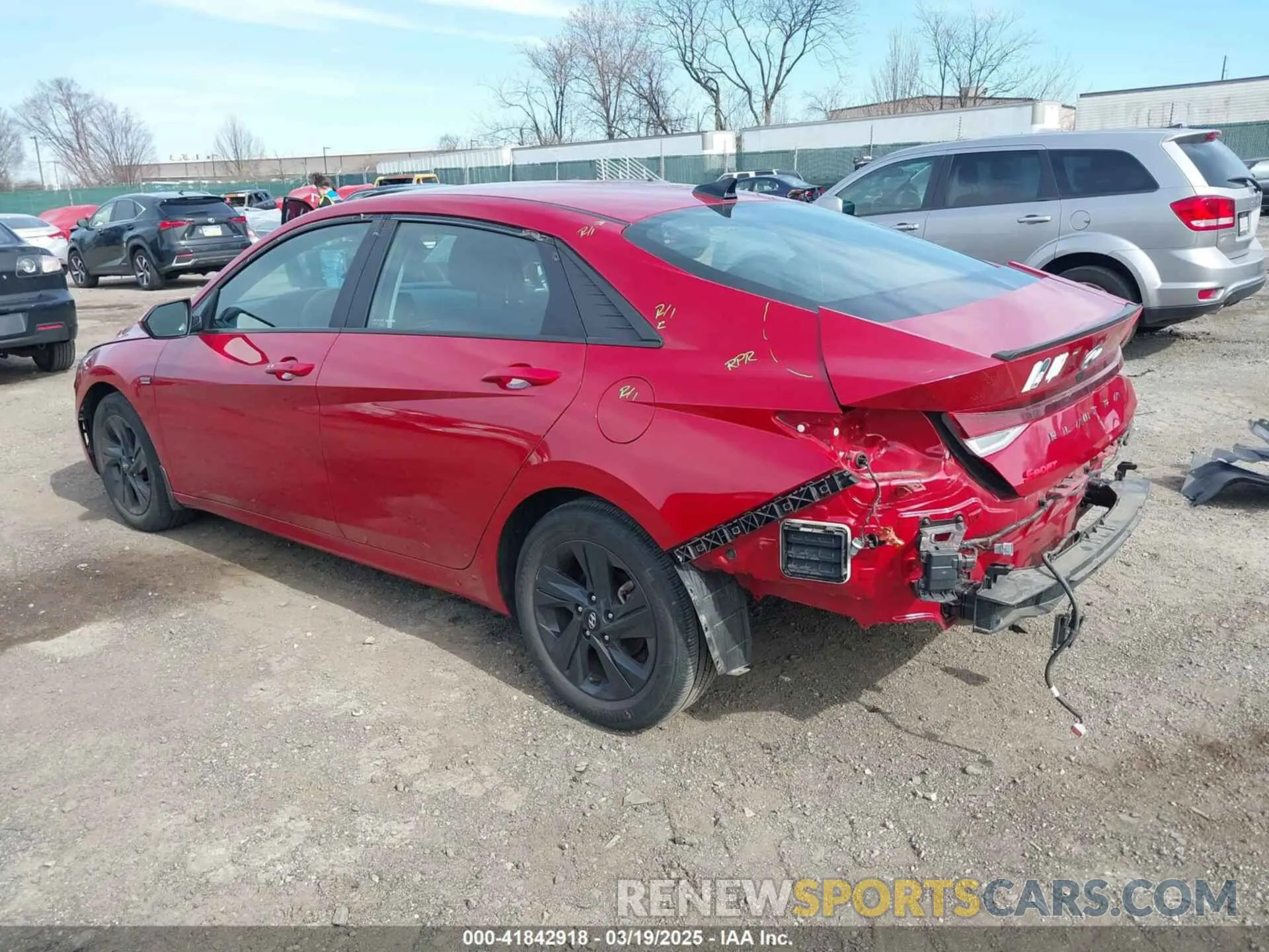 3 fotografías del automóvil dañado KMHLM4AG9PU432587 HYUNDAI ELANTRA 2023