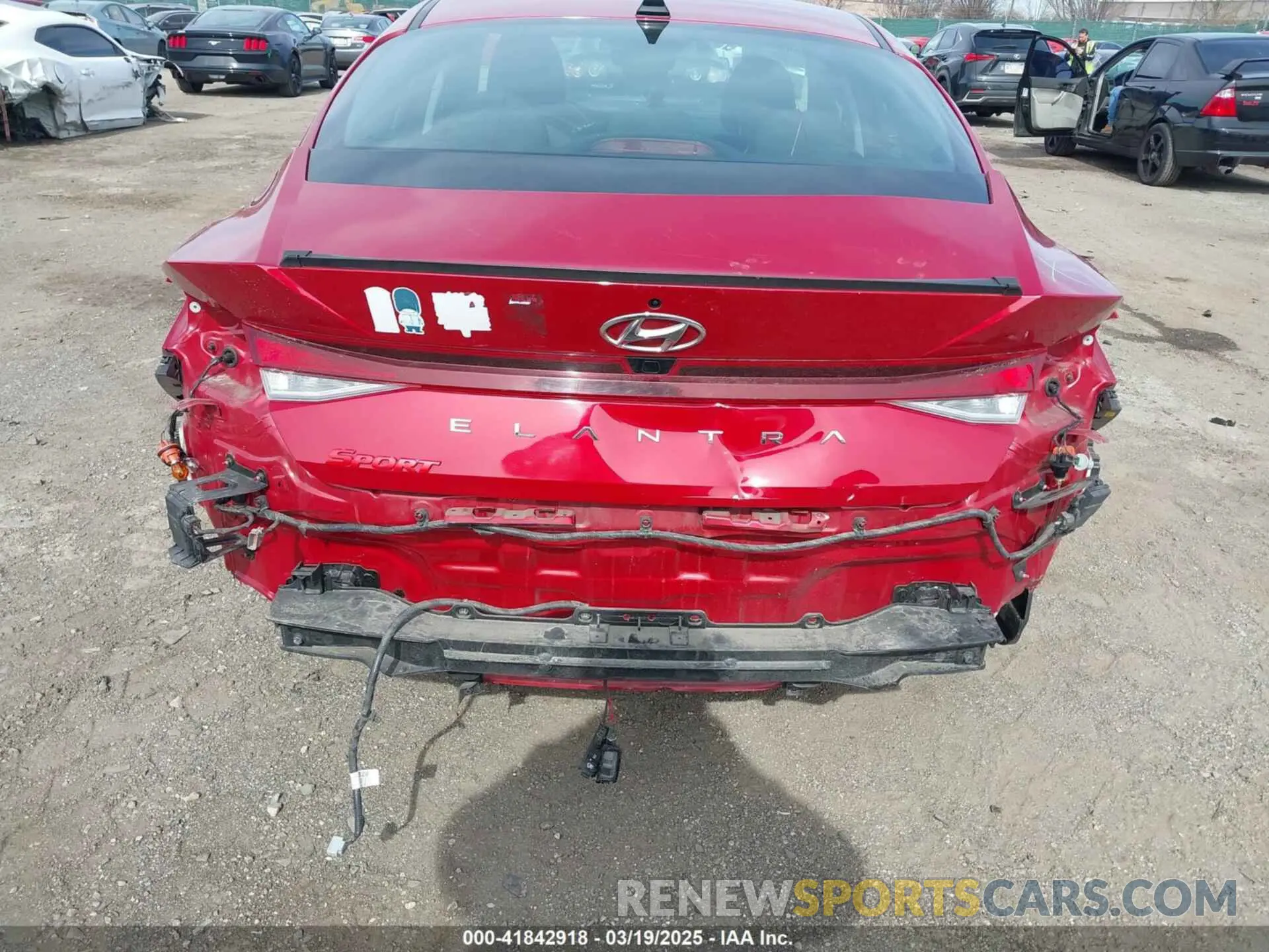 6 fotografías del automóvil dañado KMHLM4AG9PU432587 HYUNDAI ELANTRA 2023