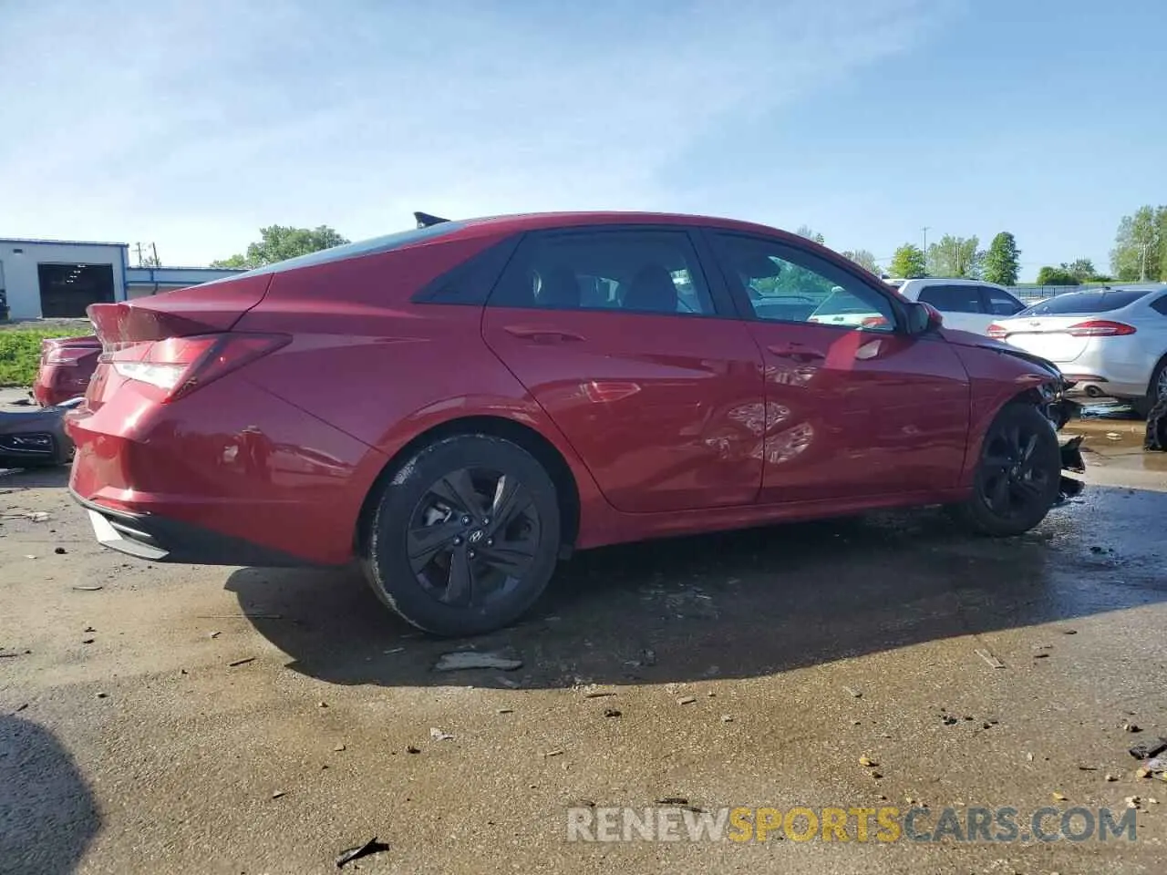 3 fotografías del automóvil dañado KMHLM4AG9PU497844 HYUNDAI ELANTRA 2023