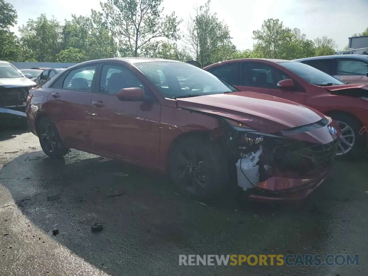 4 fotografías del automóvil dañado KMHLM4AG9PU497844 HYUNDAI ELANTRA 2023
