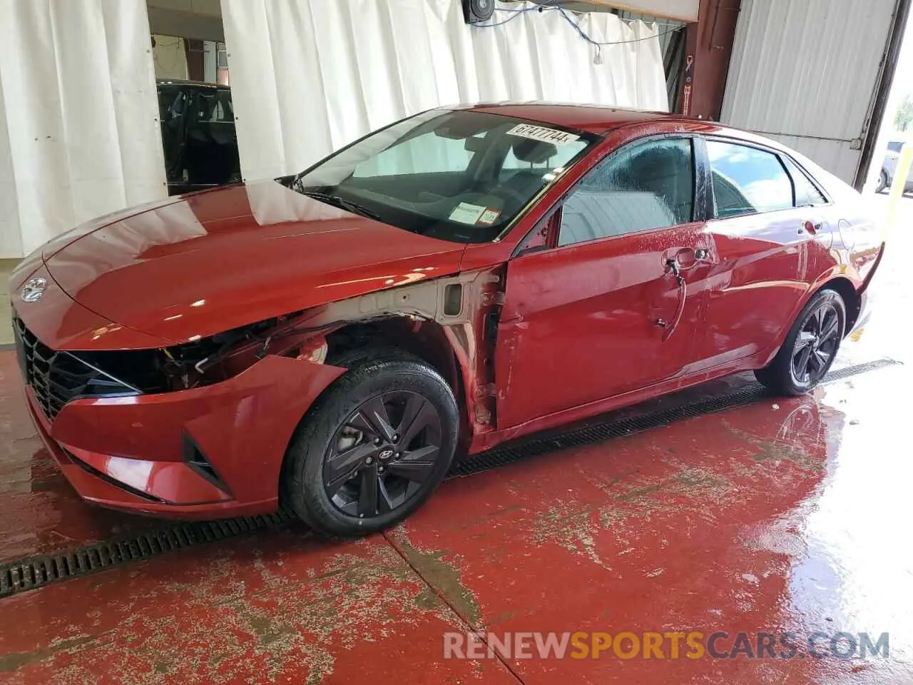 1 fotografías del automóvil dañado KMHLM4AG9PU599130 HYUNDAI ELANTRA 2023