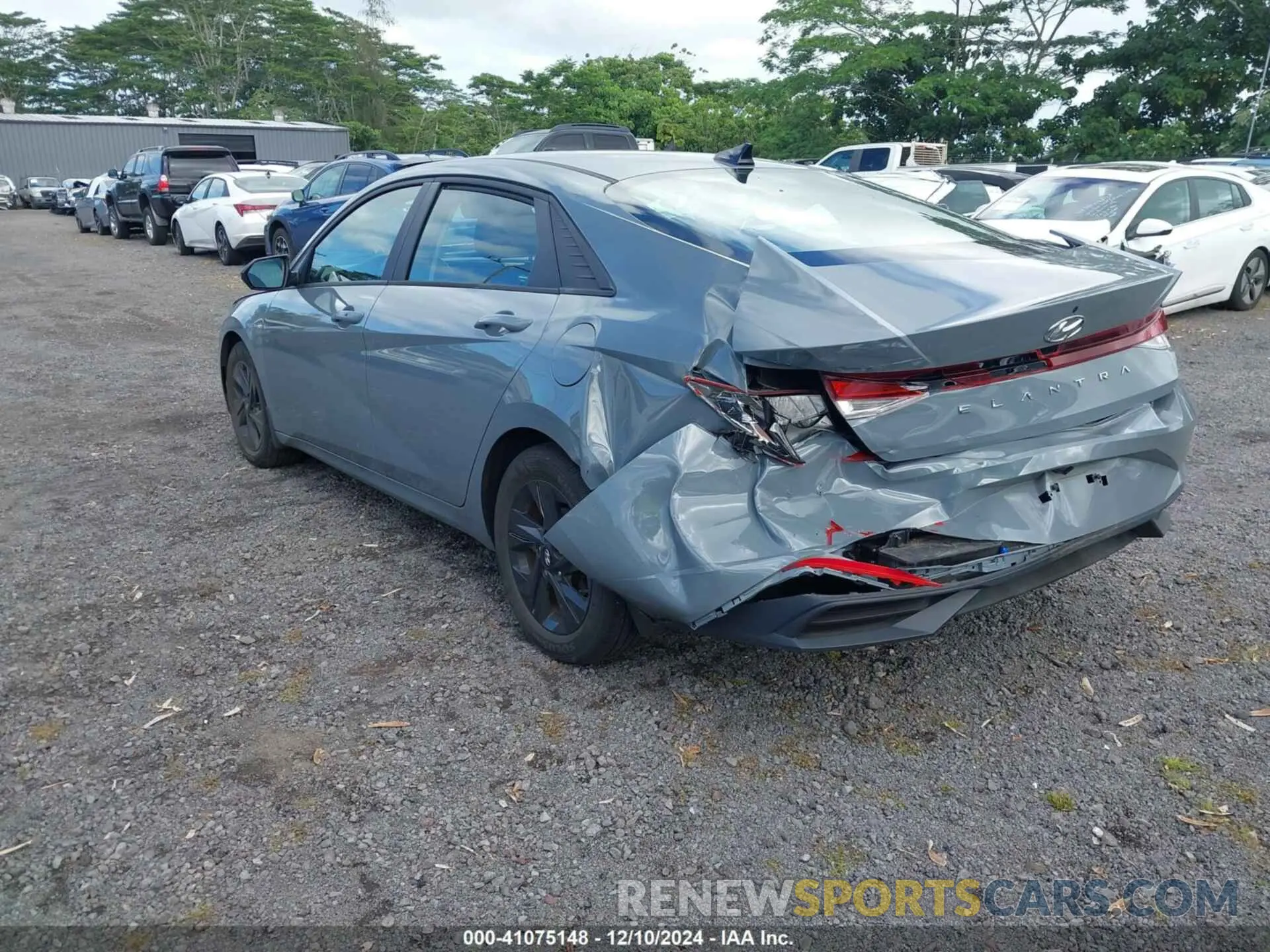 3 fotografías del automóvil dañado KMHLM4AGXPU372643 HYUNDAI ELANTRA 2023