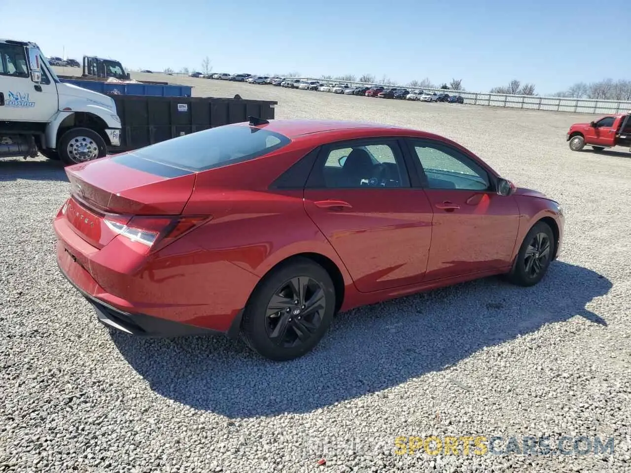 3 fotografías del automóvil dañado KMHLM4AGXPU434350 HYUNDAI ELANTRA 2023