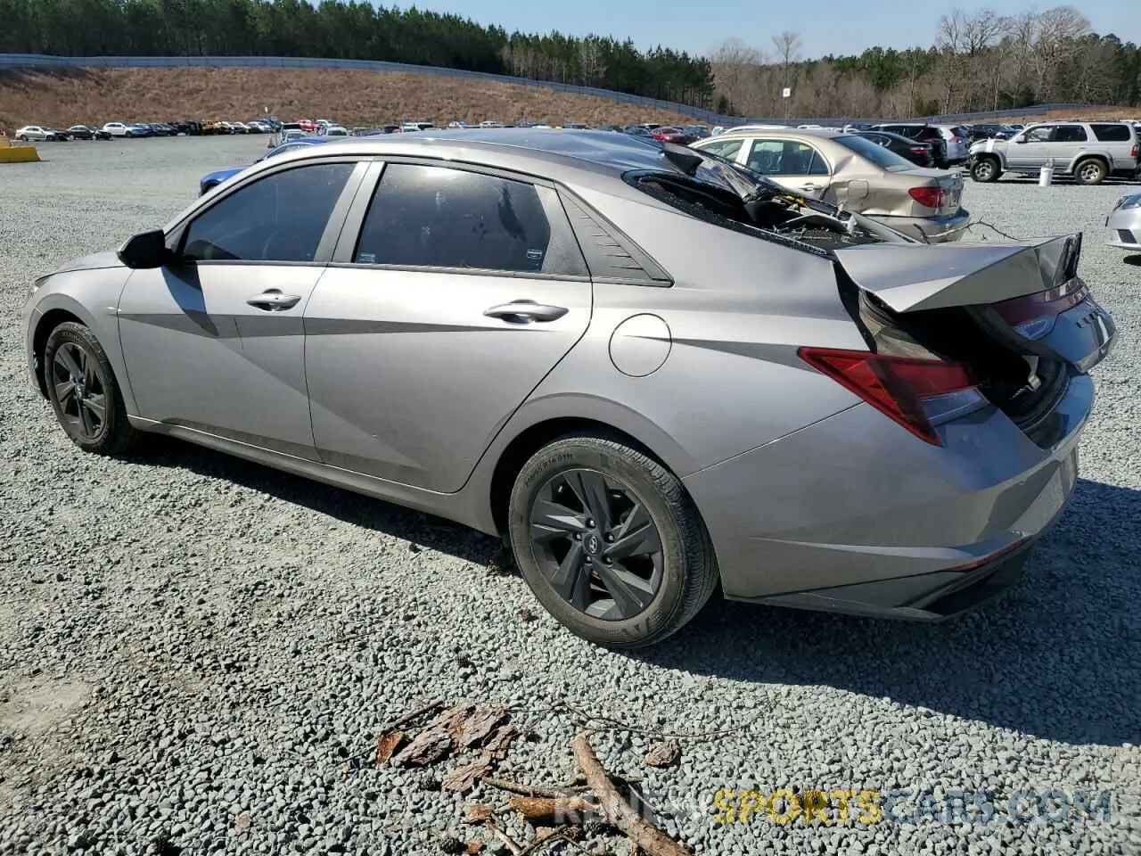 2 fotografías del automóvil dañado KMHLM4AGXPU623287 HYUNDAI ELANTRA 2023
