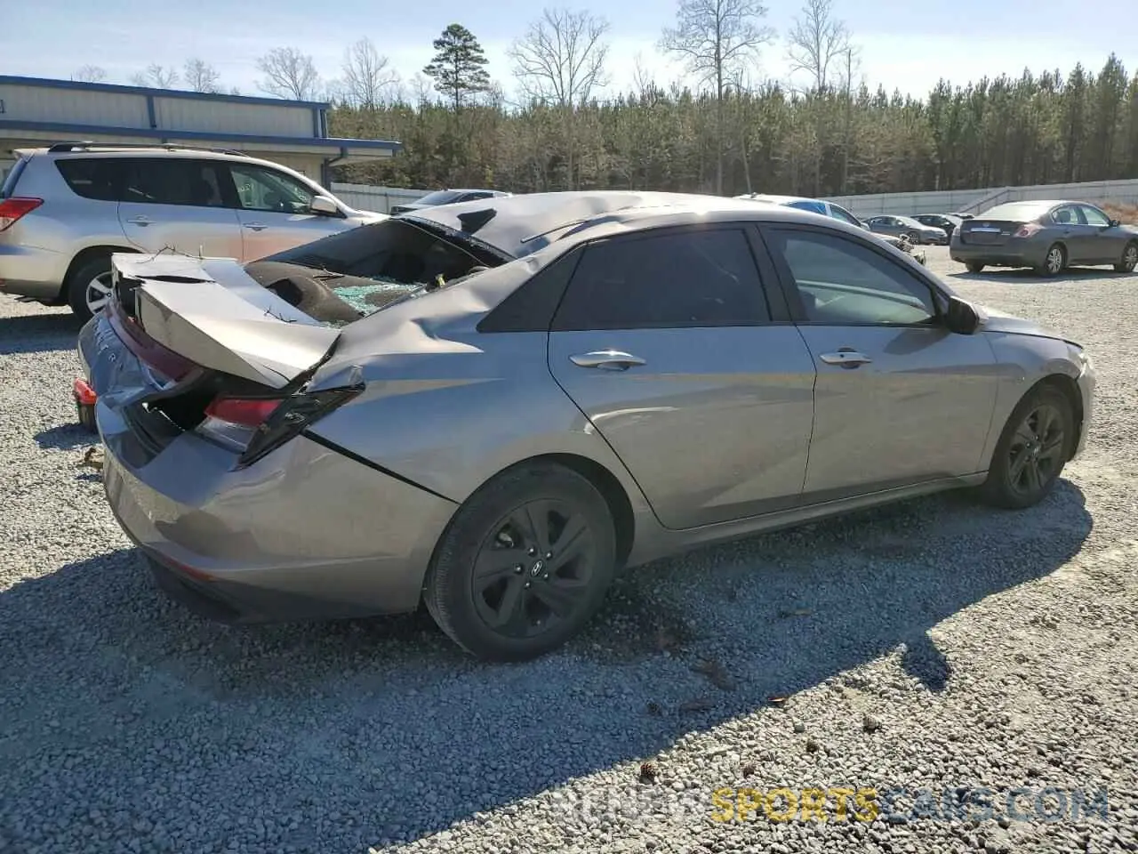 3 fotografías del automóvil dañado KMHLM4AGXPU623287 HYUNDAI ELANTRA 2023