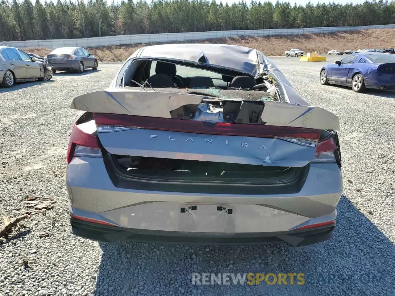 6 fotografías del automóvil dañado KMHLM4AGXPU623287 HYUNDAI ELANTRA 2023