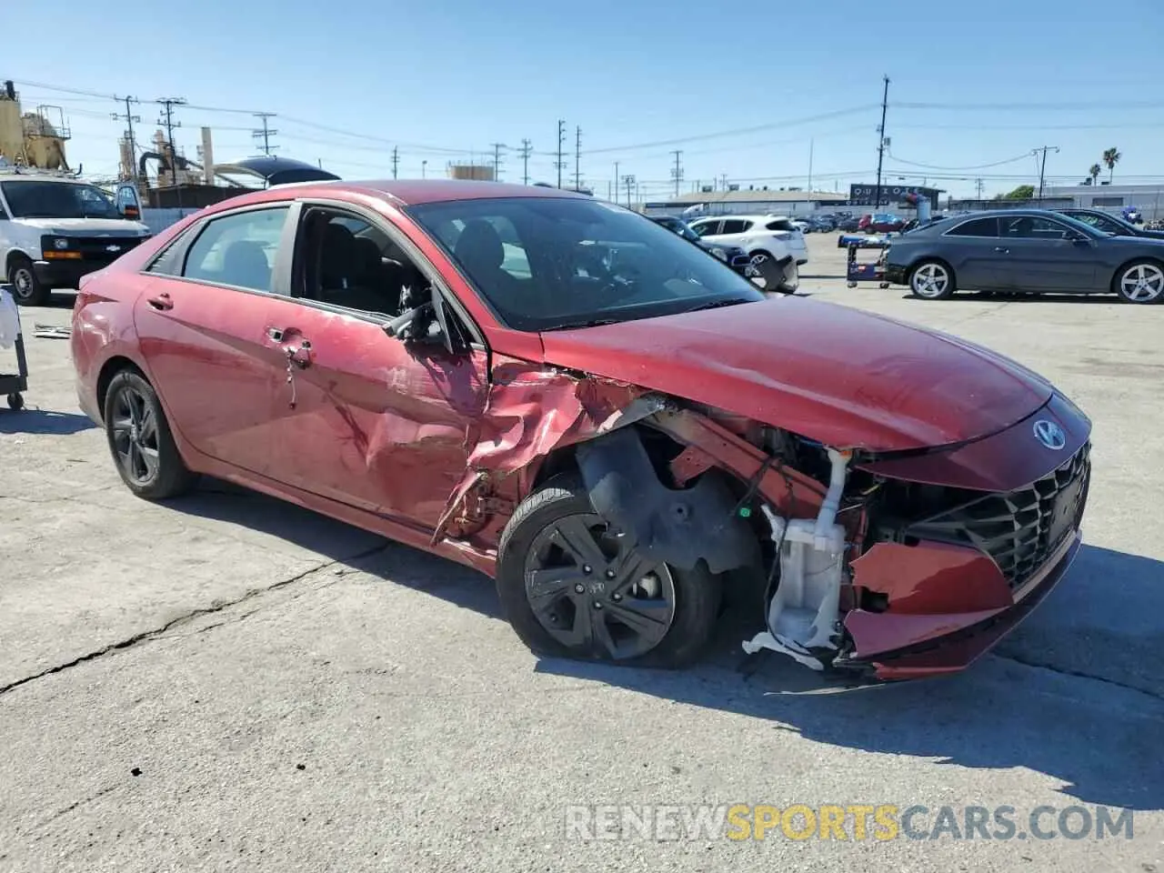 4 fotografías del automóvil dañado KMHLM4AJ3PU070008 HYUNDAI ELANTRA 2023
