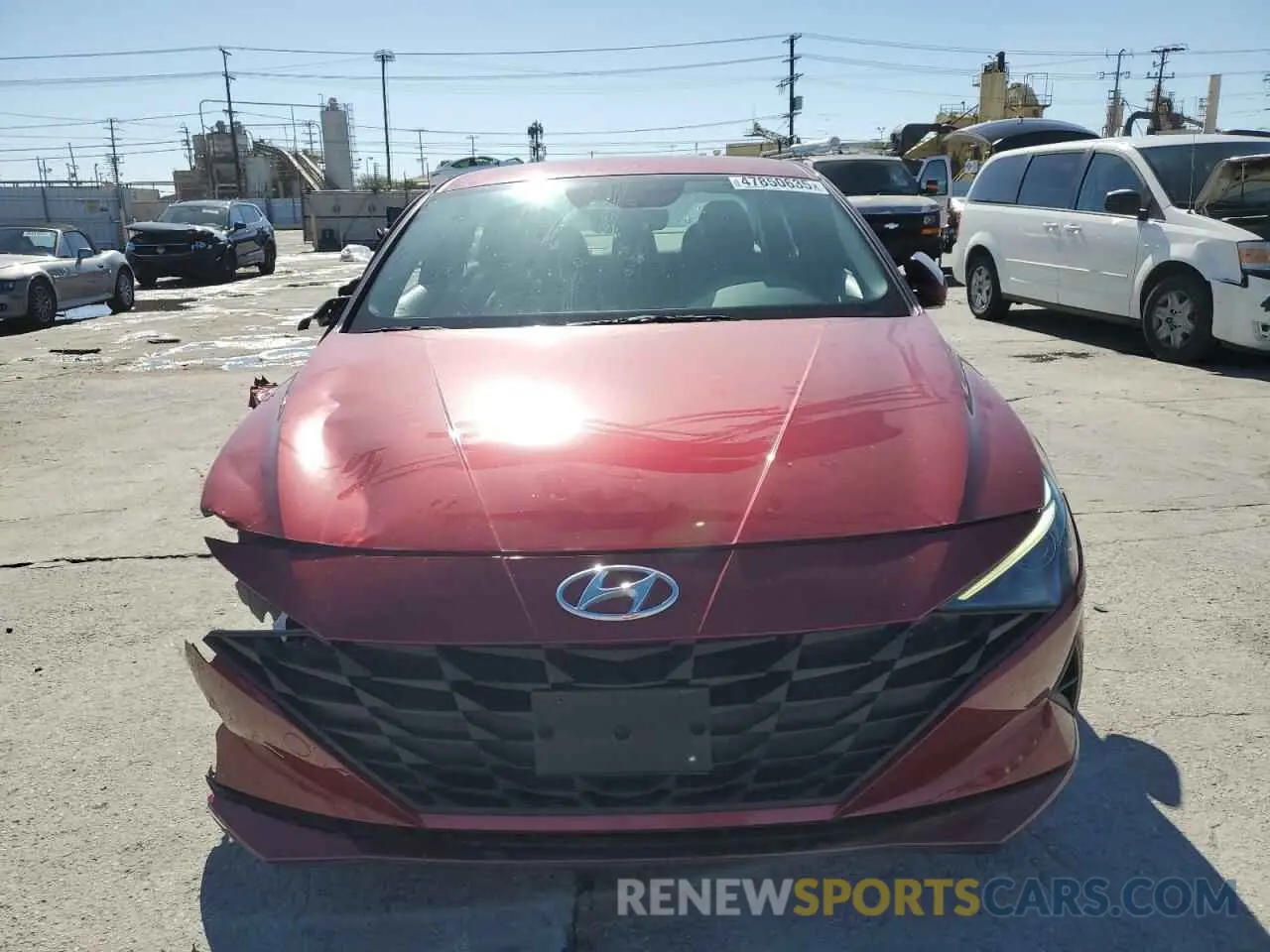 5 fotografías del automóvil dañado KMHLM4AJ3PU070008 HYUNDAI ELANTRA 2023