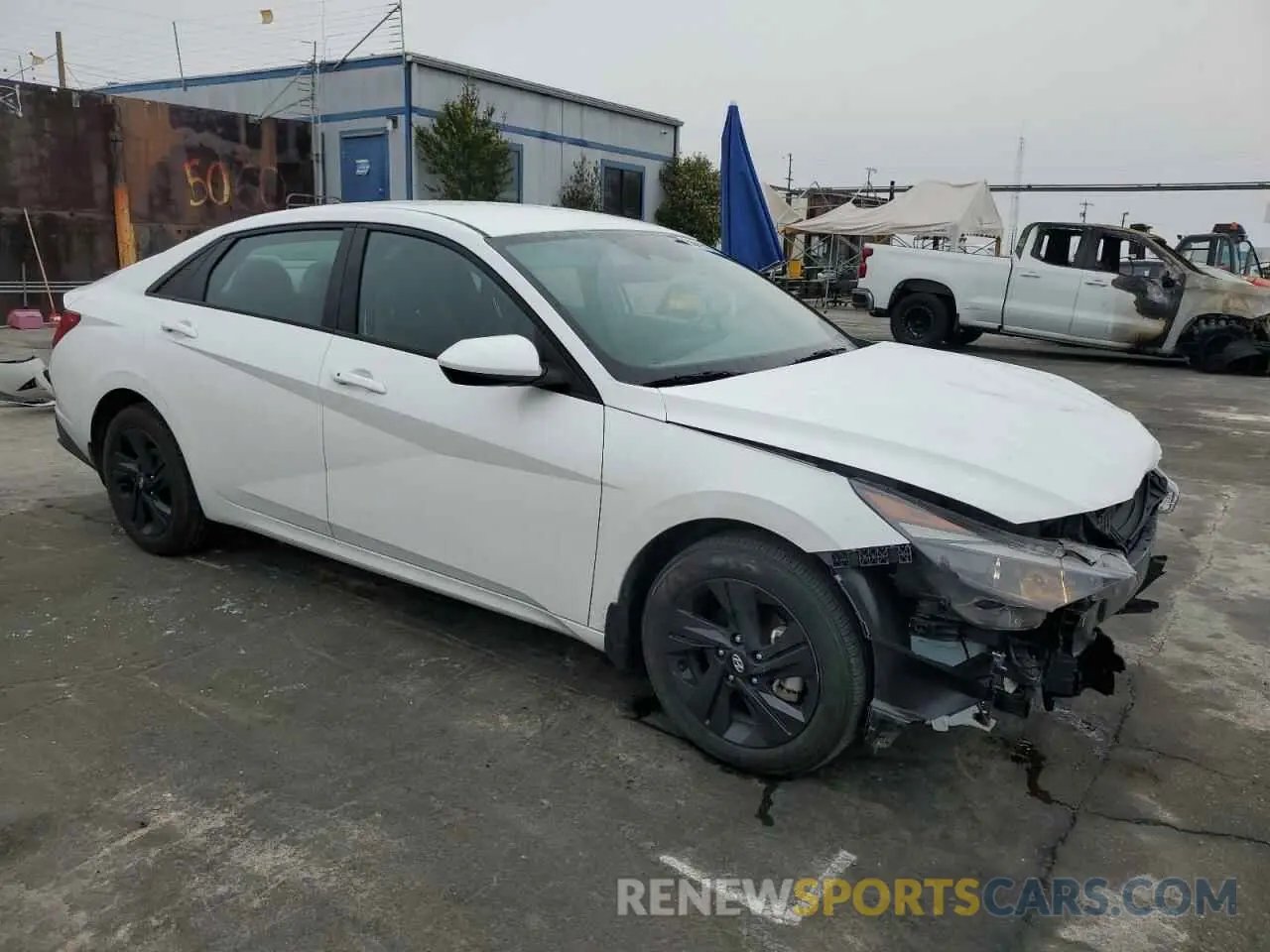 4 fotografías del automóvil dañado KMHLM4AJ3PU078240 HYUNDAI ELANTRA 2023