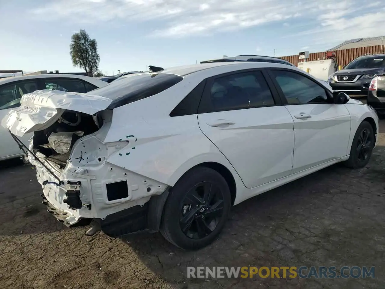 3 fotografías del automóvil dañado KMHLM4AJ7PU039313 HYUNDAI ELANTRA 2023