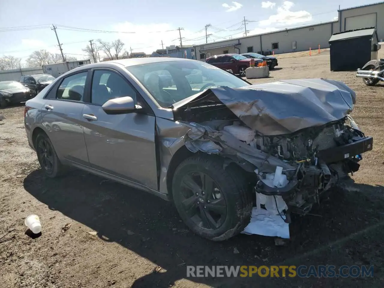 4 fotografías del automóvil dañado KMHLM4AJ9PU082843 HYUNDAI ELANTRA 2023