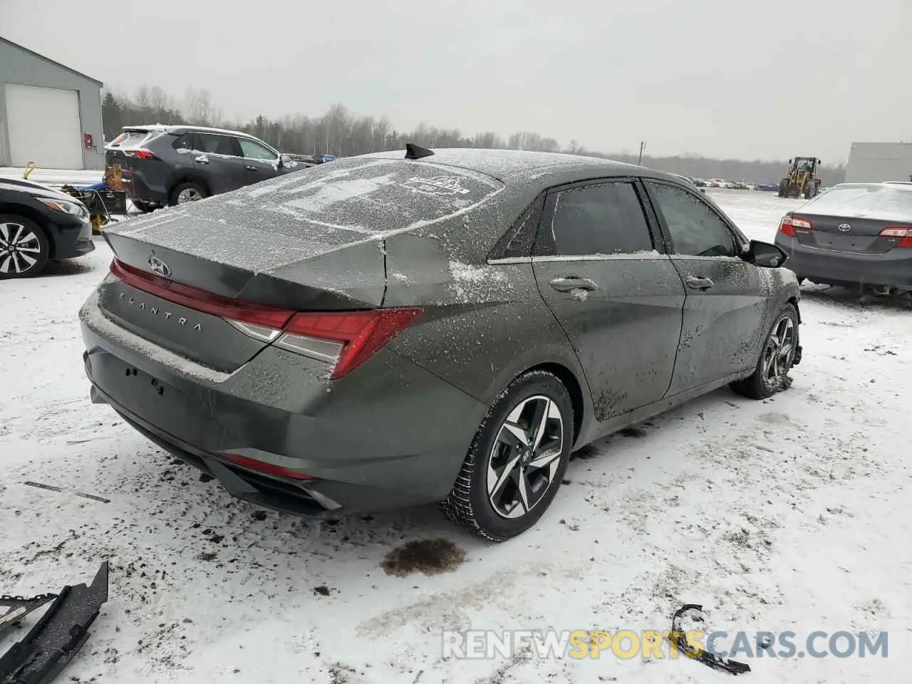 3 fotografías del automóvil dañado KMHLN4AGXPU590904 HYUNDAI ELANTRA 2023