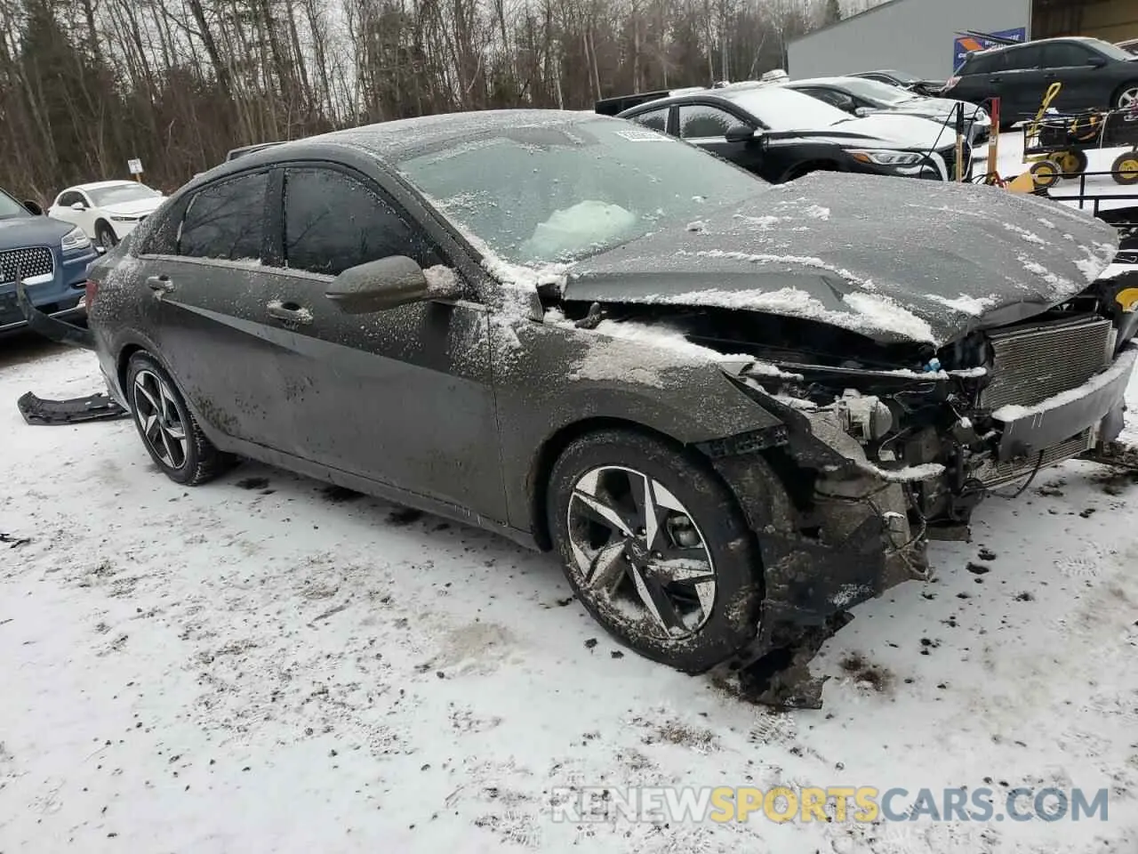 4 fotografías del automóvil dañado KMHLN4AGXPU590904 HYUNDAI ELANTRA 2023