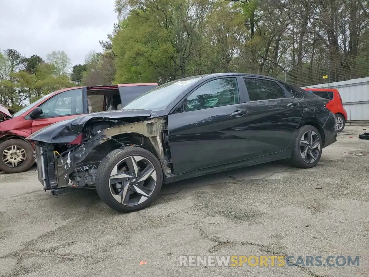 1 fotografías del automóvil dañado KMHLN4AJ1PU037800 HYUNDAI ELANTRA 2023