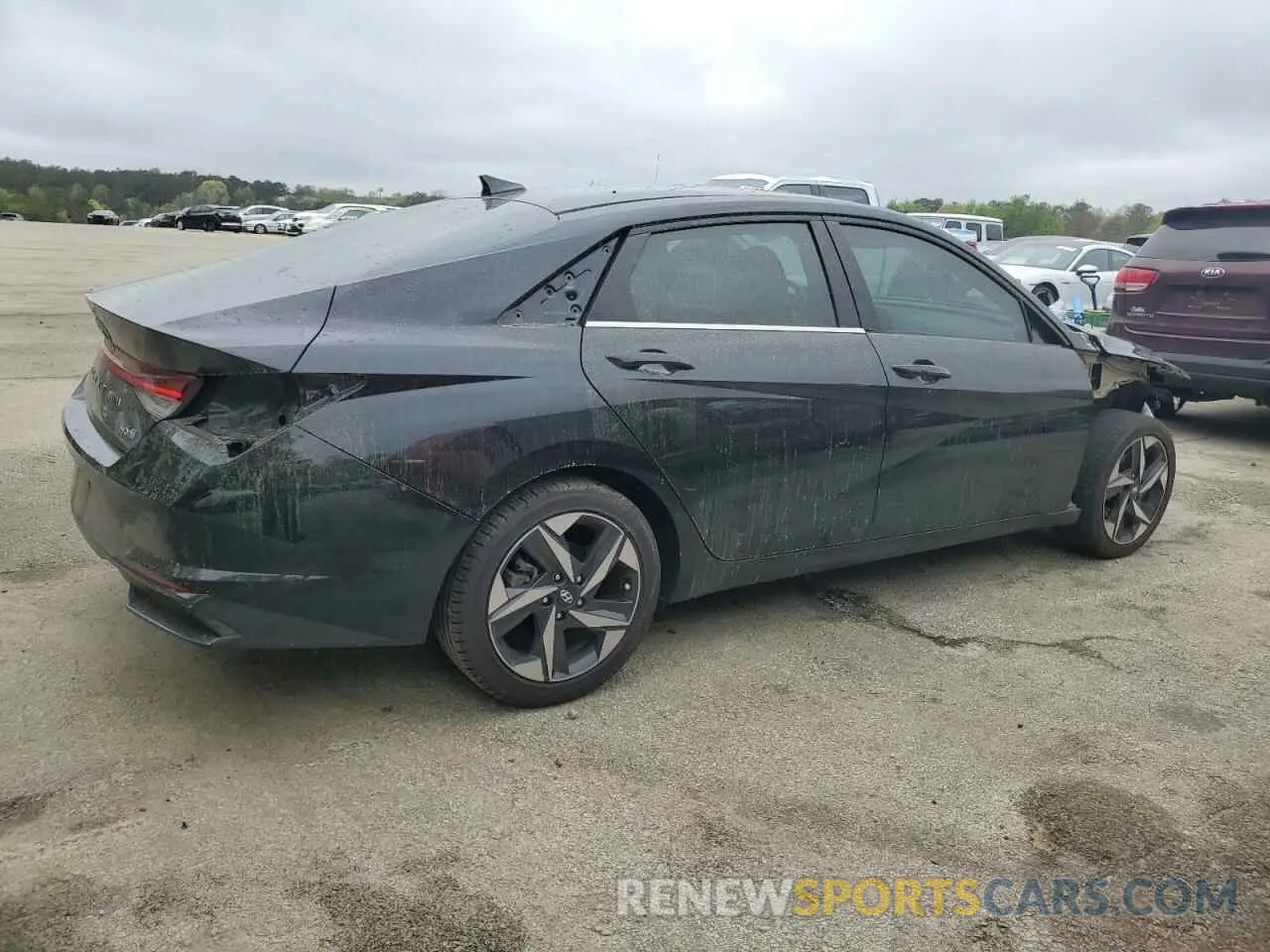 3 fotografías del automóvil dañado KMHLN4AJ1PU037800 HYUNDAI ELANTRA 2023